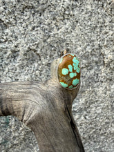 Load image into Gallery viewer, Wide Band Turquoise Ring Size 10
