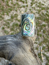 Load image into Gallery viewer, Rectangular Mother of Pearl Ring Size 7.75
