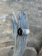 Load image into Gallery viewer, Black agate ring size 9.25
