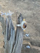 Load image into Gallery viewer, Montana agate ring size 5.5
