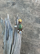 Load image into Gallery viewer, Wyoming jade and moonstone ring size 5
