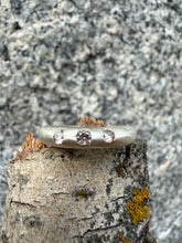 Load image into Gallery viewer, Thin Saturn Ring with 3 CZs Size 8
