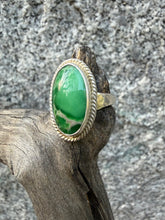 Load image into Gallery viewer, Green Variscite Ring Size 9
