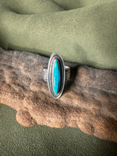 Load image into Gallery viewer, Vintage Turquoise Tristan Ring Size 6.5
